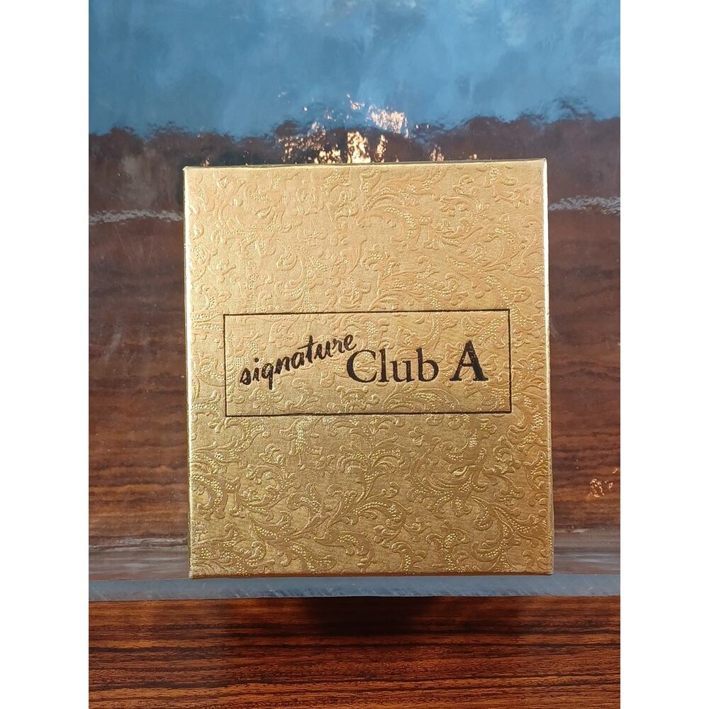 Adrienne Club A Mother Of Pearl White Rhinestone Silvertone Black Band With Box - Picture 8 of 8